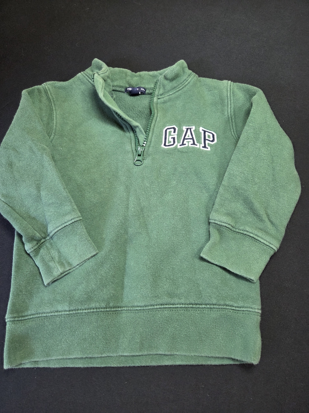 GAP Green Quarter-Zip Fleece Pullover